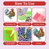 Diamond Painting Acrylic Christmas Farm Chicken Pendant Wall Door Decoration