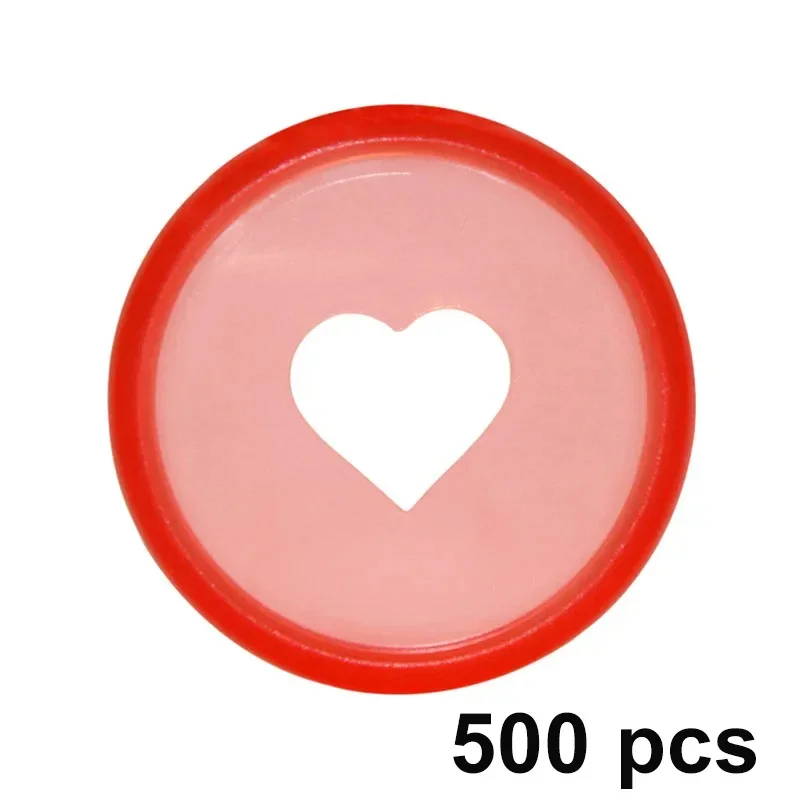 500pcs 24mm 28mm 32mm Notebook Mushroom Hole Binding Disc Bound Discs Heart Shape Plastic Loose Leaf Planner Binding Rings