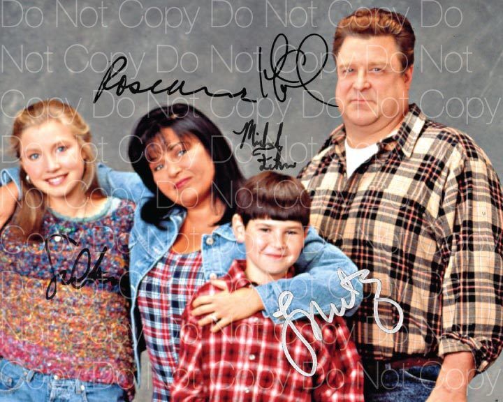 Roseanne signed Barr Goodman Chalke 8X10 Photo Poster painting picture poster autograph RP