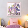 (US Only)Gnome Design DIY Bead Embroidery Kit 40x39cm 9CT Cross Stitch Kit for Home Decor
