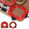 Woodworking Router Templates R10-R25/R30-R50 Radius Jig Arc Angle Template