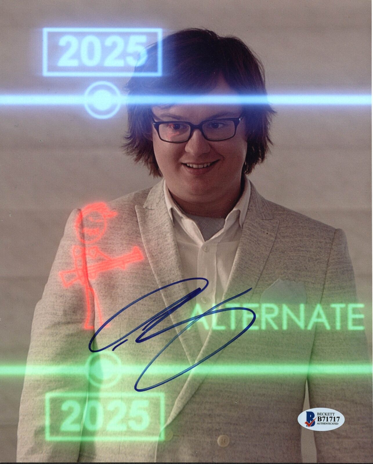 Clark Duke Hot Tub Time Machine Authentic Signed 8X10 Photo Poster painting BAS #B71717