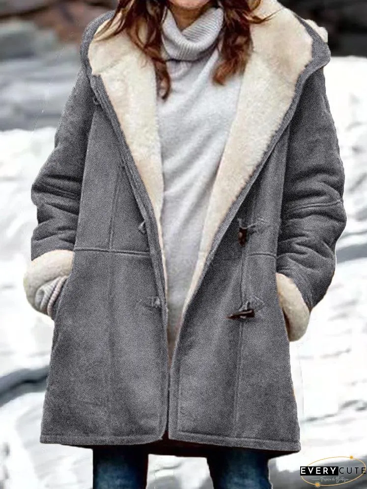 Winter Denim Jacket with Sherpa Trim