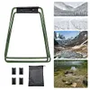 Camping Foldable Metal Stand Stainless Steel Stand for Outdoor Picnic (Green)