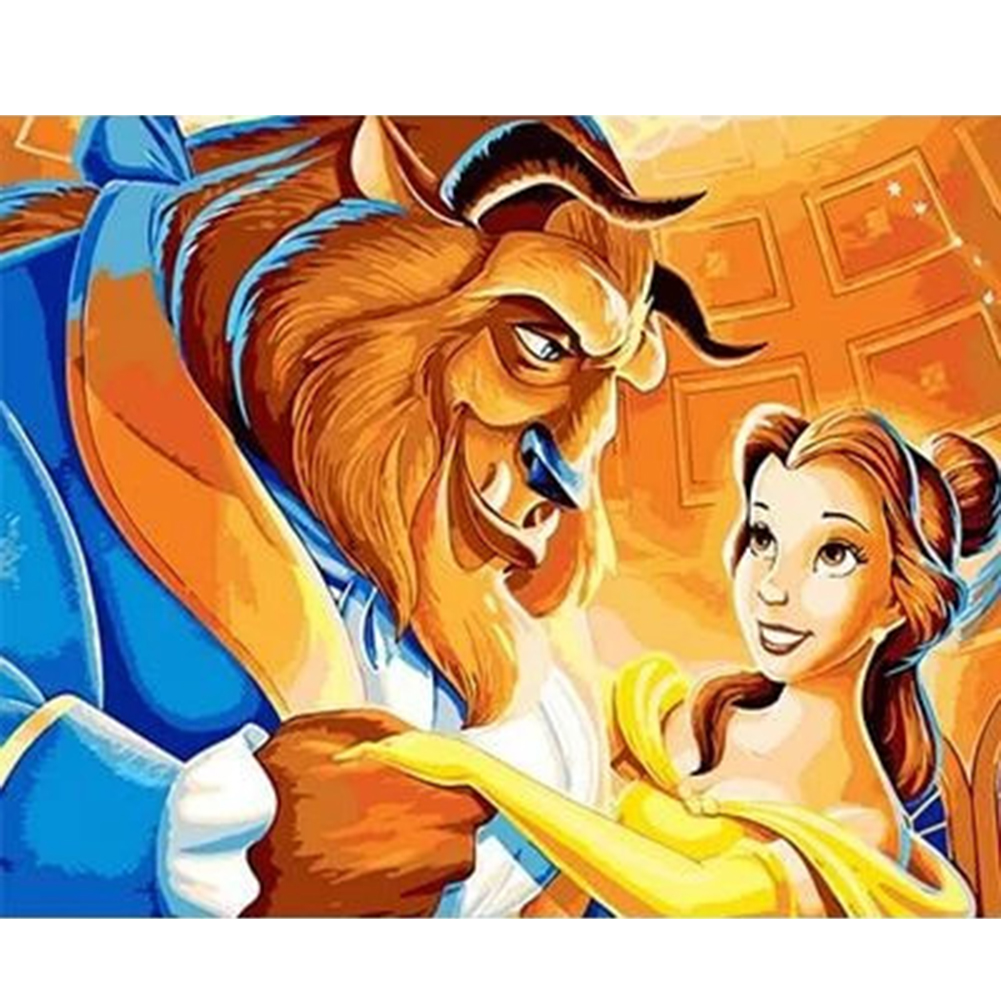 

50*40cm - Painting By Numbers - Women and Beast, 501 Original
