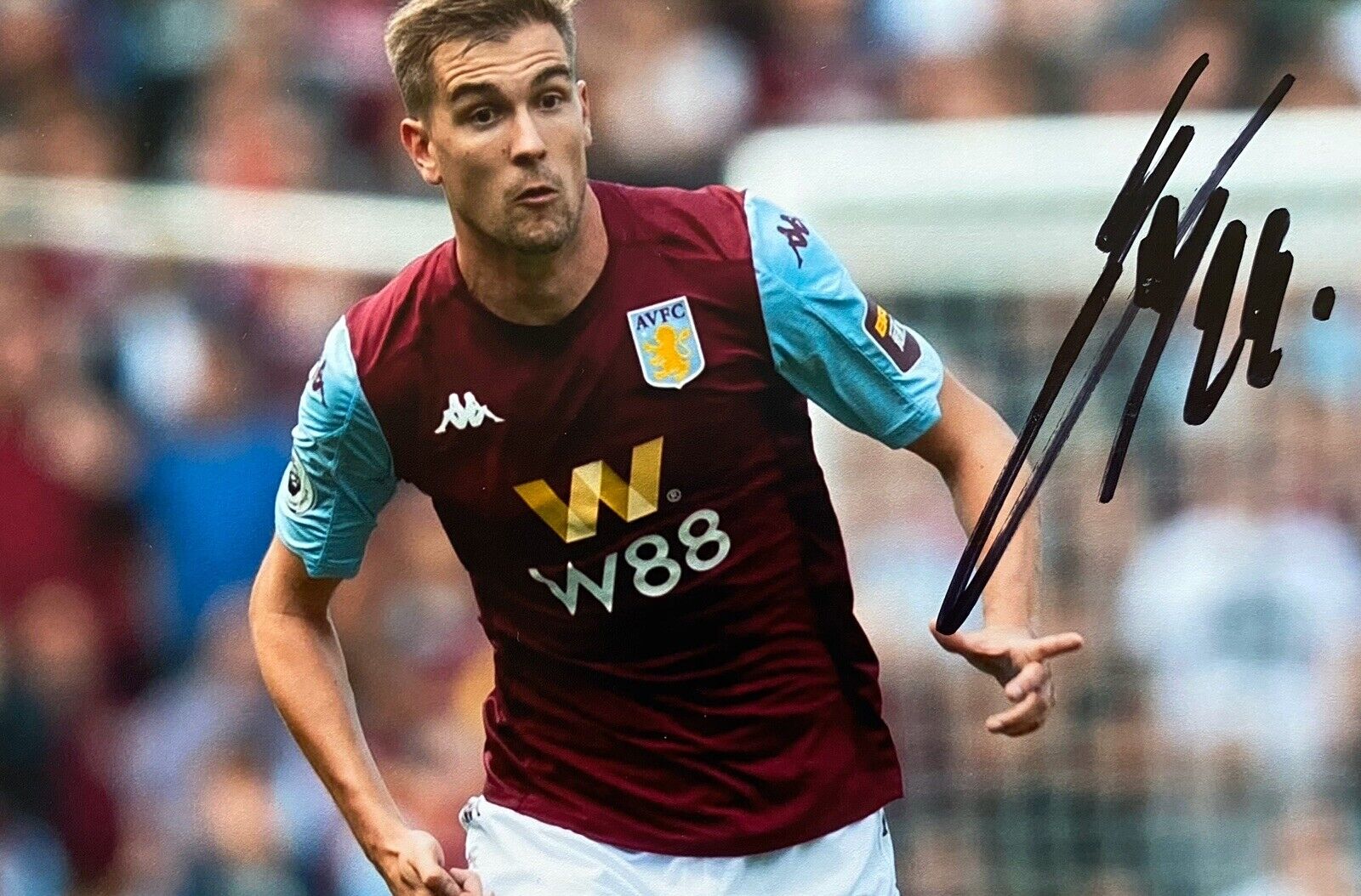 Bjorn Engels Hand Signed 6X4 Photo Poster painting - Aston Villa 7