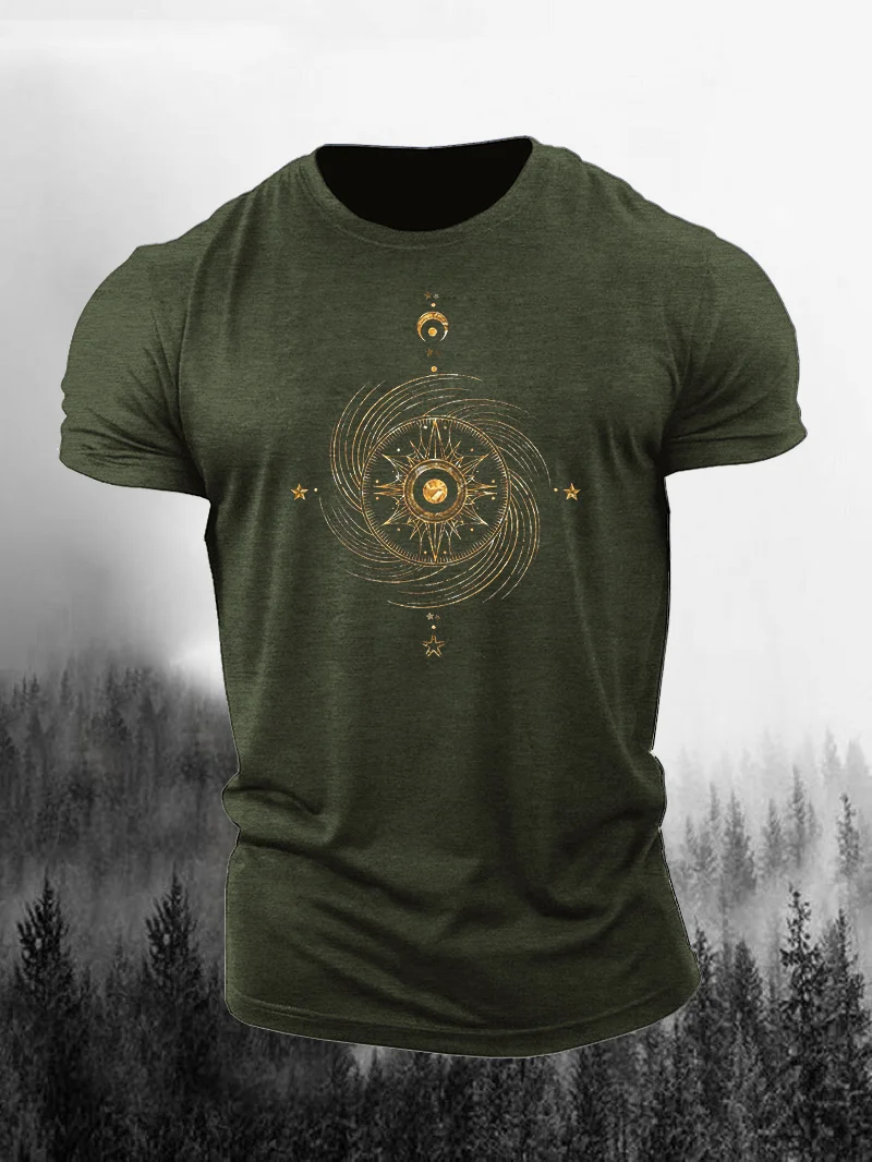Astrolabe Print Short Sleeve Men's T-Shirt in  mildstyles
