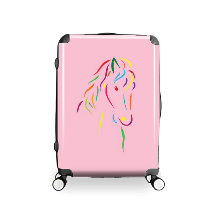 Horse Head Colorful, Horse Hardside Luggage