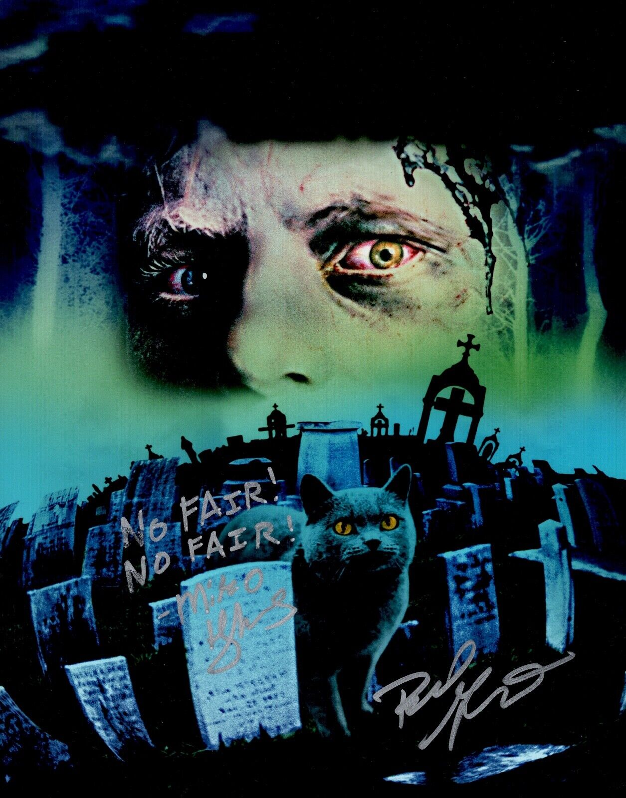 MIKO HUGHES & BRAD GREENQUIST Signed X2 PET SEMATARY 11x14 Photo Poster painting Autograph