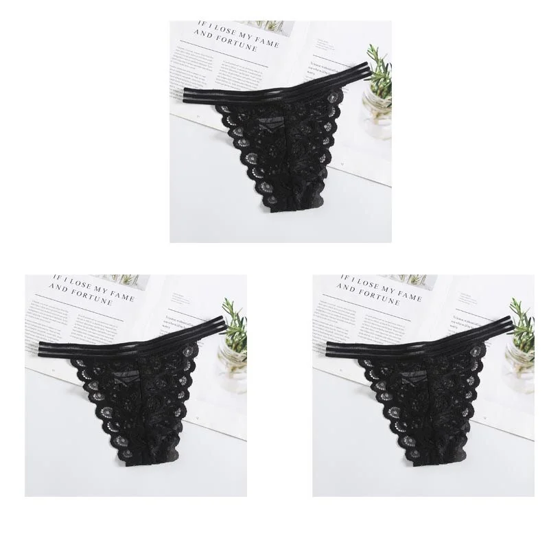 Billionm Women Panties Secret G-String Underwear Fashion Thong Sexy Lace Panties Ladies G-string Soft Lingerie Low Rise Panty M-XL NEW