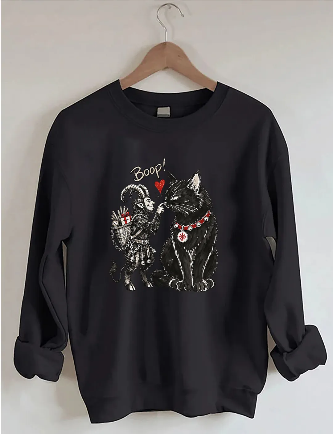 Krampus & Yule Cat Boop Sweatshirt