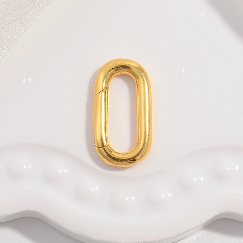 1 Piece 925 Sterling Silver 22K Gold Plated Rhodium Plated Silver Plated Round Star Oval Jewelry Buckle Jewelry Accessories