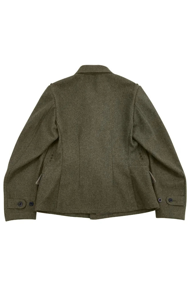   Luftwaffe German M1940 EM NCO Brown Grey Wool Flight Tunic Fliegerbluse German-Uniform