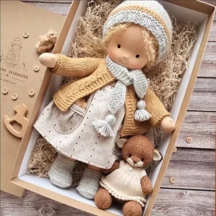 (New) Handmade Waldorf Doll - Lillian