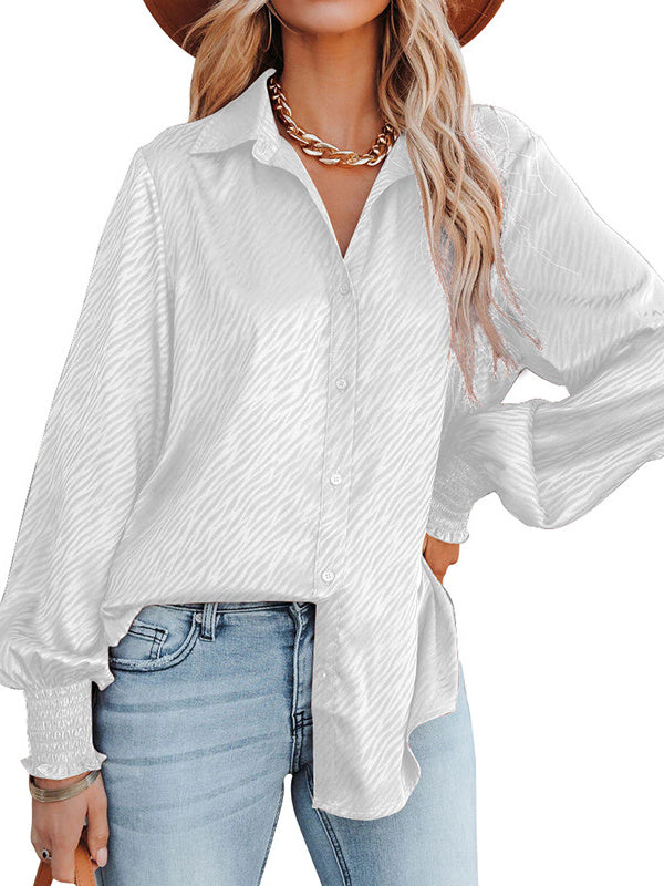 Women Long Sleeve V-neck Graphic Floral Printed Top