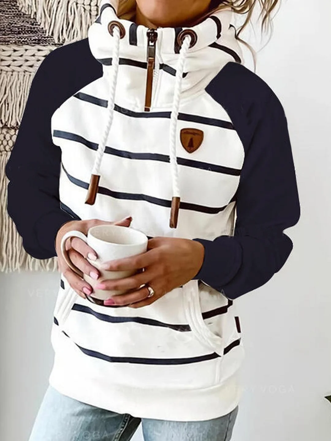 Hoodie Long Sleeve Zipper Sweatshirt