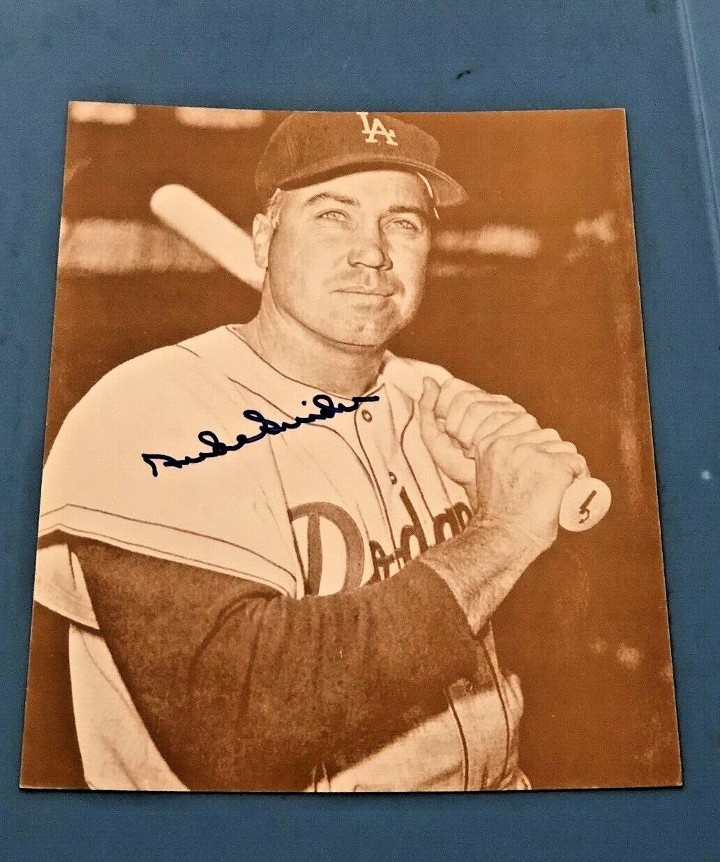 DUKE SNIDER SIGNED 11X14 LOS ANGELED DODGERS Photo Poster painting W.COA #4