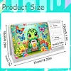 Turtle Diamond Art Monthly Flip Tabletop Calendar January 2027 - December 2028 Small Desktop Calendar Planner 24 Months for Living Room Bedroom Office Desk Gift Giving