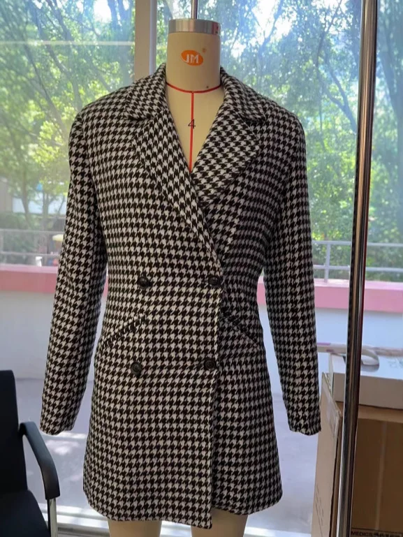 Nigikala Nigikala Fashion Thousand Bird Lattice Jacket