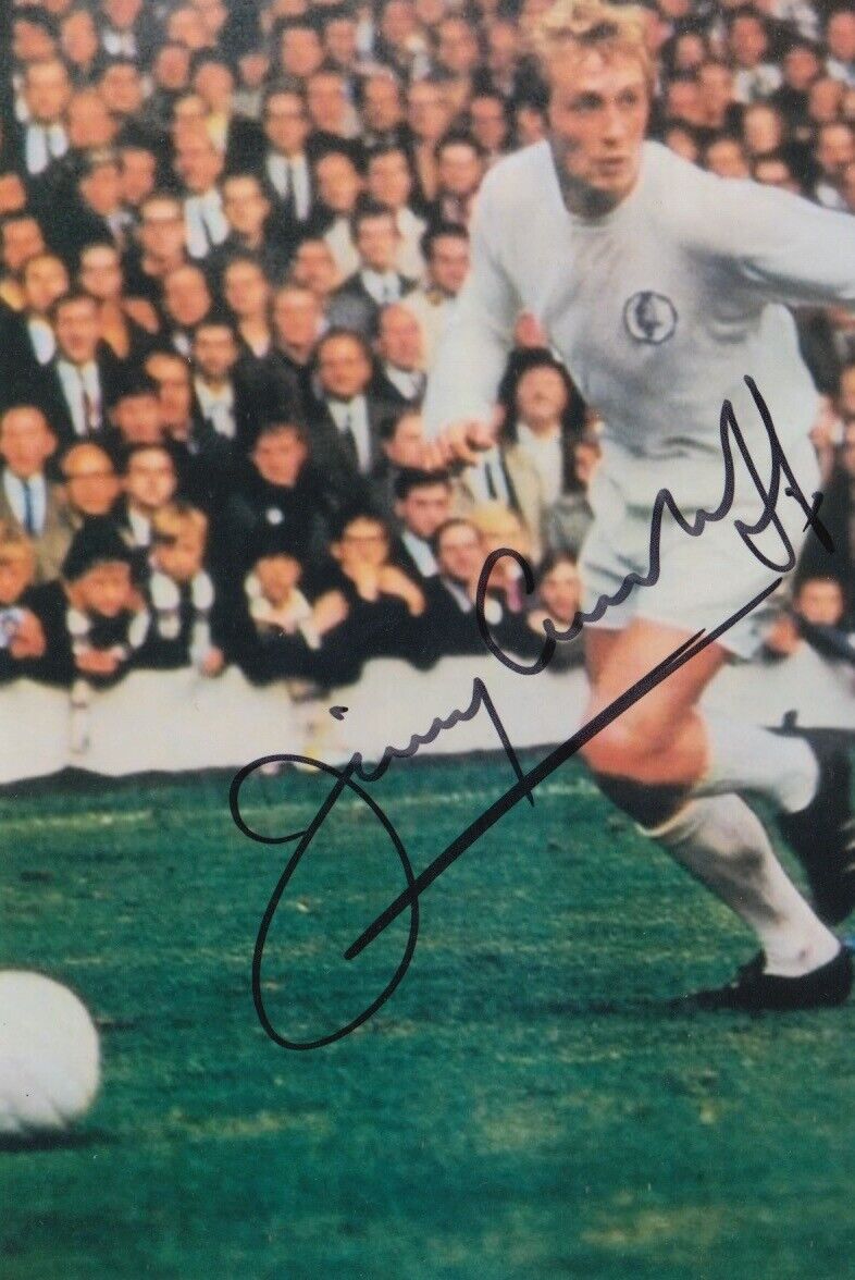 JIMMY GREENHOFF HAND SIGNED 6X4 Photo Poster painting LEEDS UNITED FOOTBALL AUTOGRAPH 1