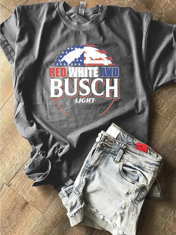 Red White and Busch Light Unisex T-Shirt