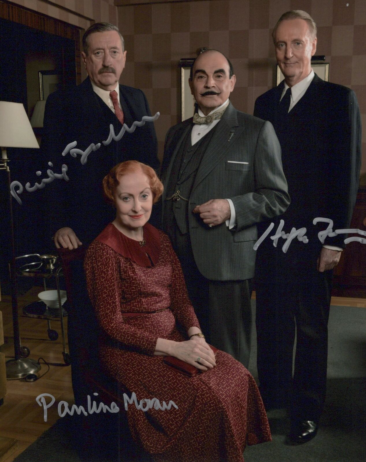 Poirot autographed 8x10 Photo Poster painting COA