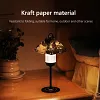 10PCS Outdoor Umbrella Lampshade Kraft Paper Hanging Lantern Cover for Camp Lamp