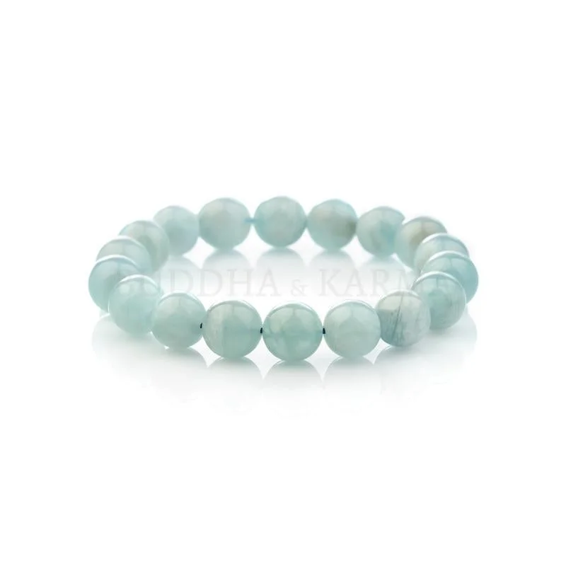 Blue Aquamarine Calming Bracelet - Grounding & Soothing