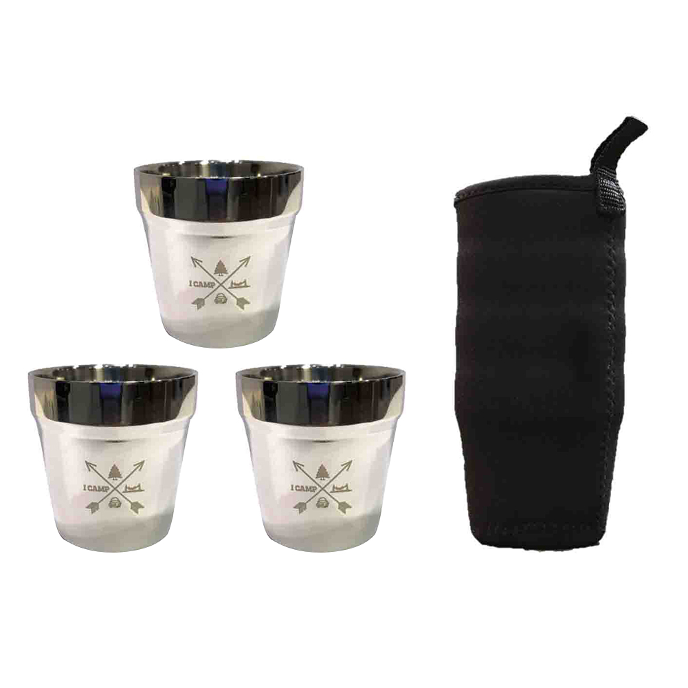 

3x Portable Mug Double Layer Stainless Steel Camping Picnic Coffee Tea Cup, #a, 501 Original