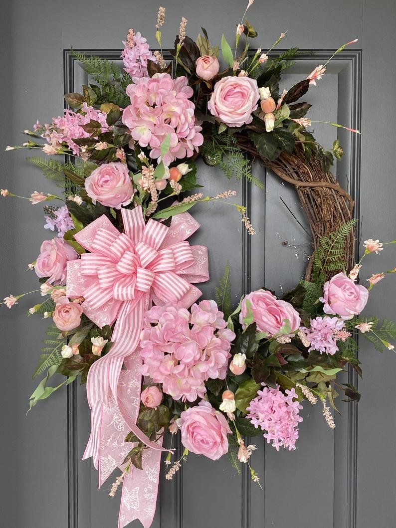 Pink Annual Garland-Colorful Feeling!This is the latest way to welcome summer