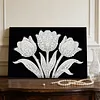 uk.everydayedeals DIY Pearl Painting With Frame - Handmade Self-Adhesive Pearls - Tulip(20*30cm)