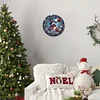  DIY Diamond Painting Clock Kits Diamond Art Wall Clock Decor (Snowman)
