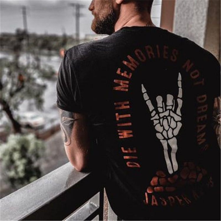 Vintage Bone Finger Print T-Shirts