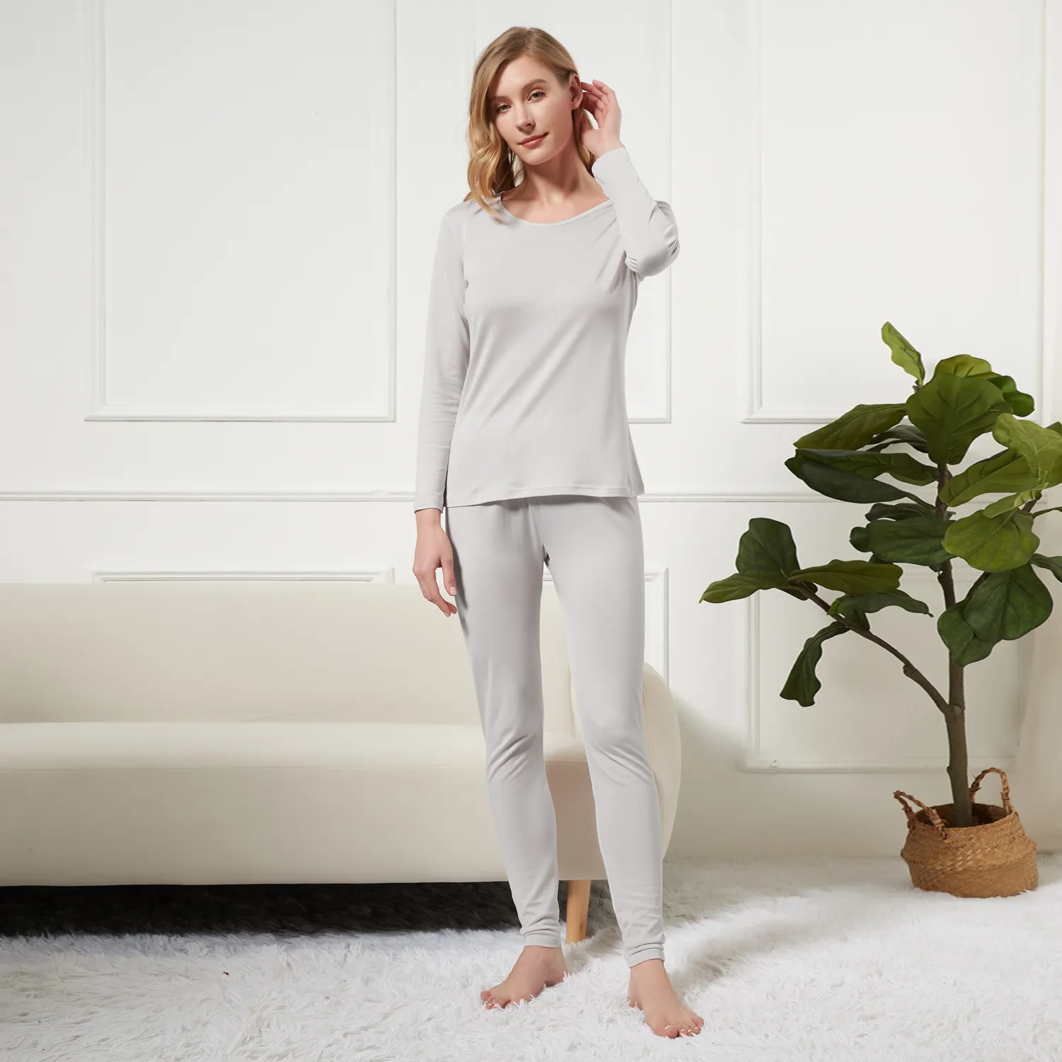 80 Silk Lightweight Thermal Underwear Set For Women REAL SILK LIFE