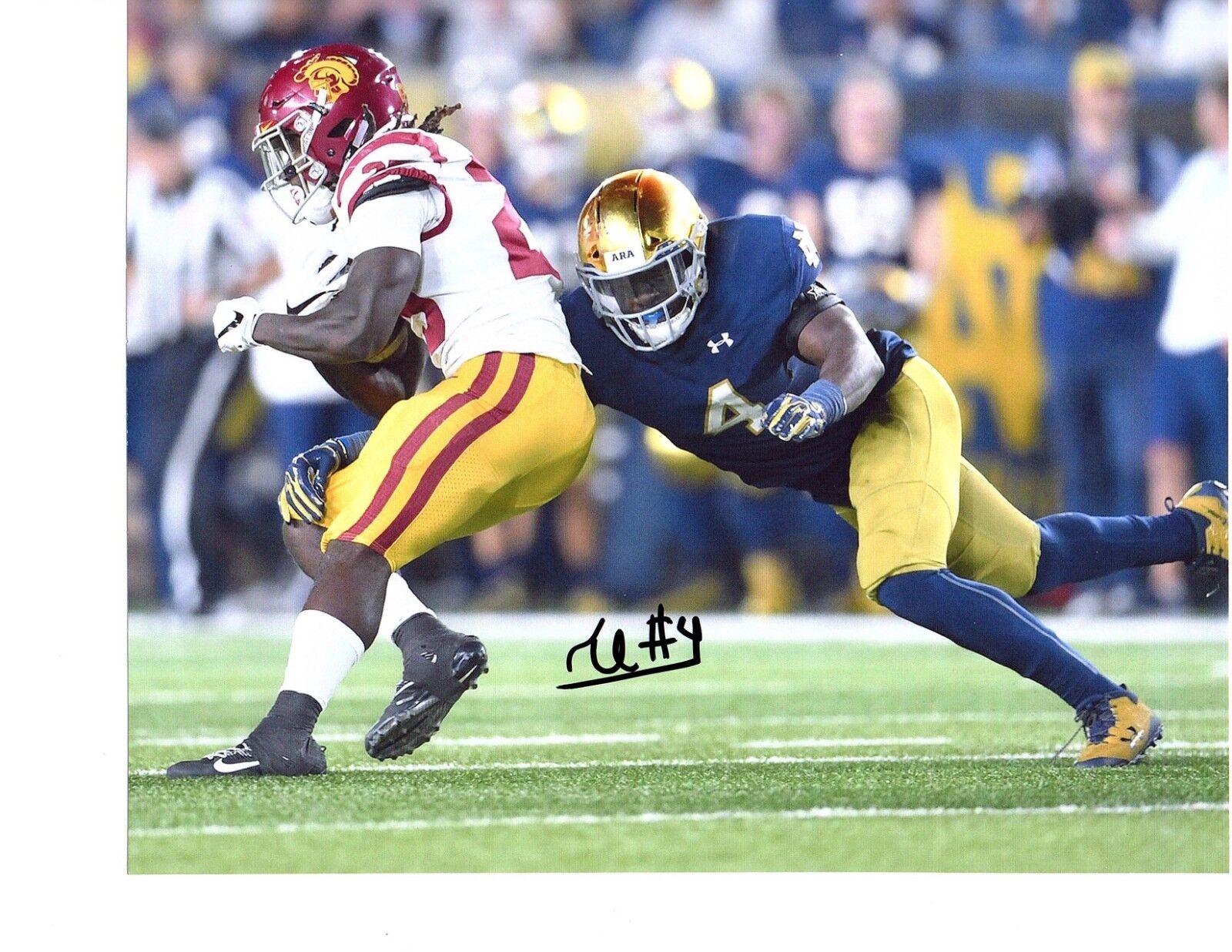 Te'Von Coney Notre Dame Irish hand signed autographed 8x10 football Photo Poster painting ND f