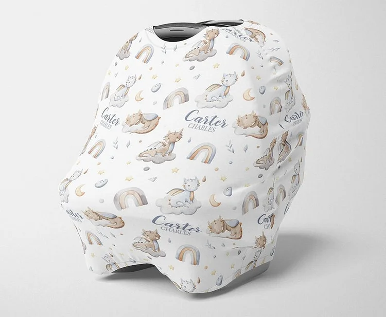 Personalized Baby Car Seat Canopy| Canopyl09