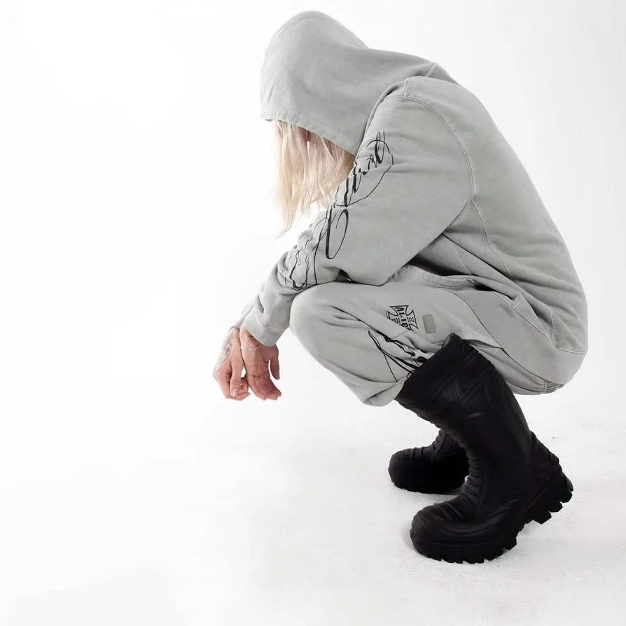 Athvotar Athvotar Fashion Design Print Zipper Water Wash Old Cardigan Trinkets