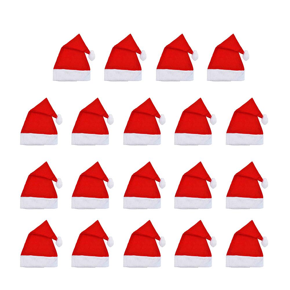 

Adult Children Non-woven Christmas Hat Santa Claus Cap Xmas Party Decorate, 12pcs, 501 Original