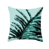 Green Plants Printed Home Living Creative Sofa Cushion Pillow Cover