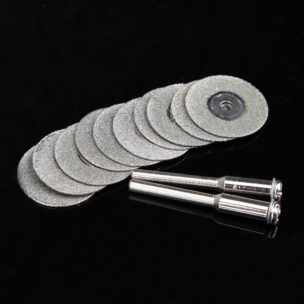 

10X 20mm Emery Diamond Coated Double Side Cutting Discs with 2 Joint Lever, 501 Original