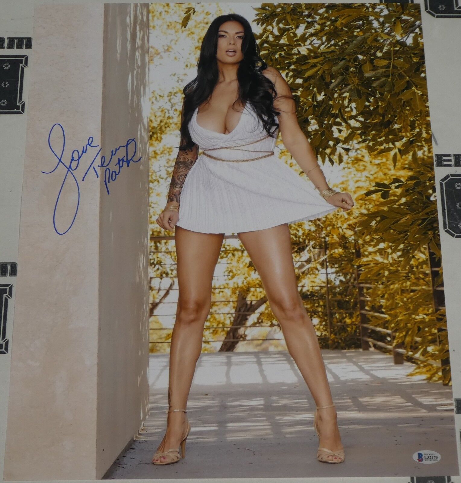 Tera Patrick Signed 16x20 Photo Poster painting BAS Beckett COA Porn Star Picture Autograph 2170