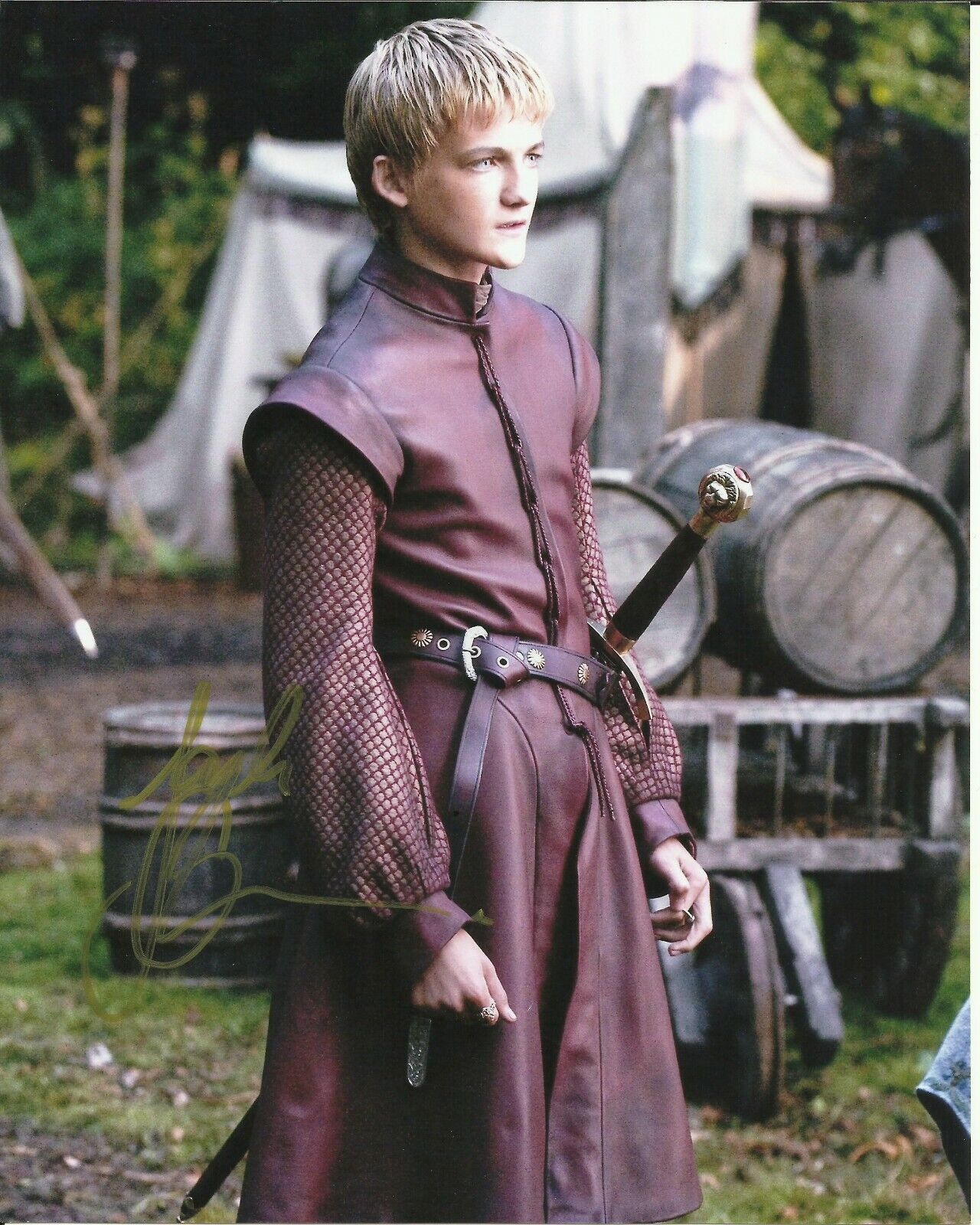 JACK GLEESON SIGNED GAME OF THRONES Photo Poster painting UACC REG 242 (11)