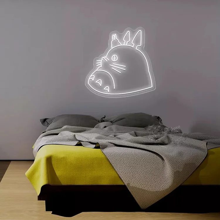 Anime Neon Sign for Totoro Neon Sign  LED Night Light Bedroom Game Room Bar Club Wall Decor Birthday Gifts