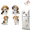 4PCS 2D/plat acrylique DIY art diamant kit d&rsquo;aimants pour aimants Beagle design DIY art r&eacute;frig&eacute;rateur magn&eacute;tique autocollant diamant art d&eacute;coration r&eacute;frig&eacute;rateur bo&icirc;te aux lettres d&eacute;coration maison bricolage