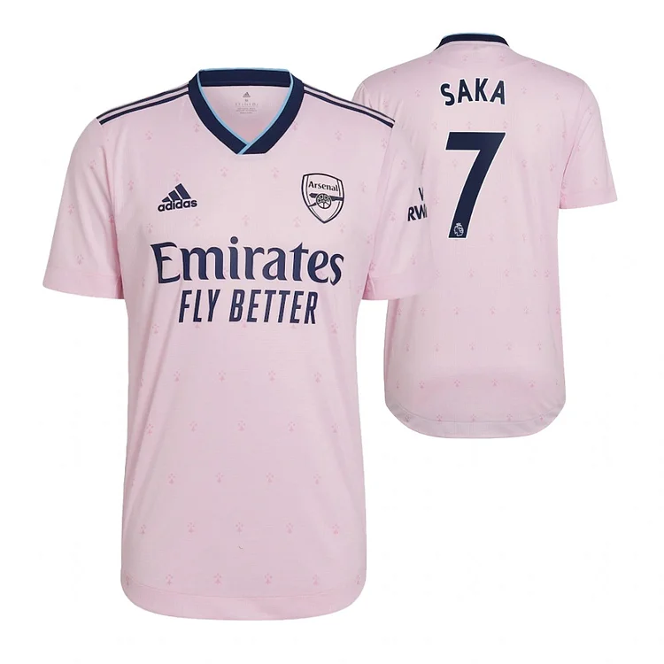 Arsenal Bukayo Saka 7 Third Shirt Top Kit 2022-2023