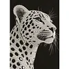 Spotted Leopard Special Shaped 5D DIY Partial Drill Diamond Pearl Painting Kit for Adults Beginners Home Decor Art Craft Pearl Diamond Painting 30x40cm