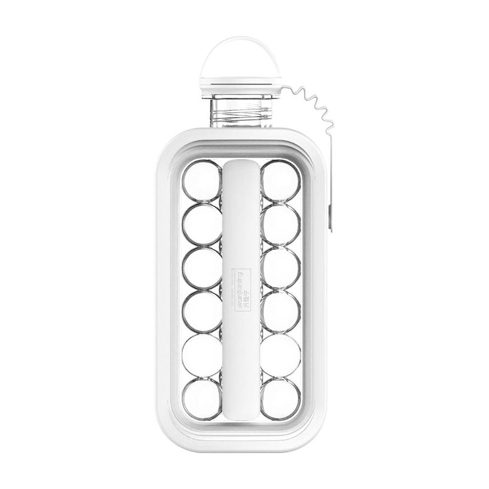 

Portable Ice Cube Maker Kettle Quick Freezer Ice Ball Mold Bottle Leakproof, White, 501 Original