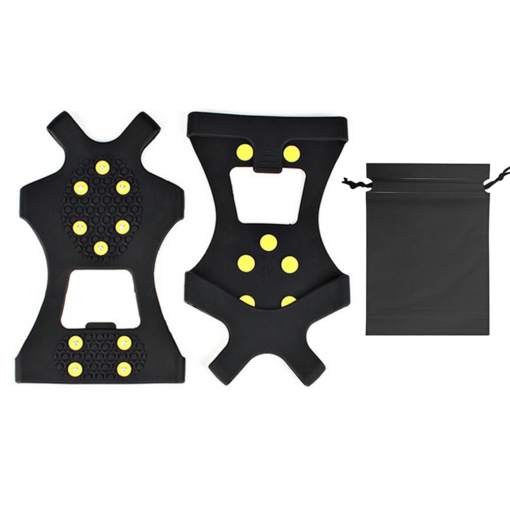 

1 Pair 10 Teeth Snow Ice Claws Non-Slip Shoes Crampons Covers Ice Gripper, 501 Original