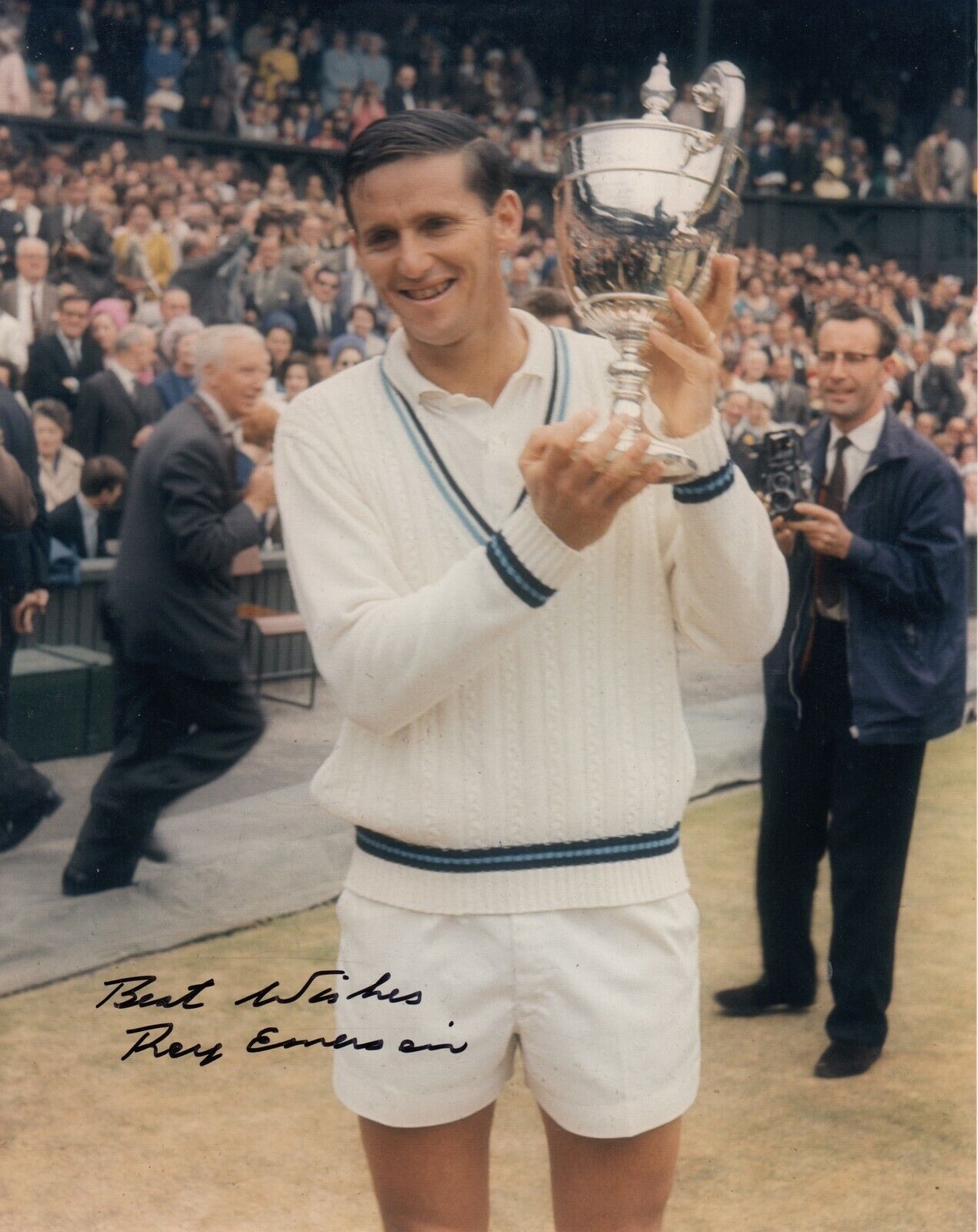 Roy Emerson #2 8x10 Signed Photo Poster painting w/ COA Tennis-Men 031019