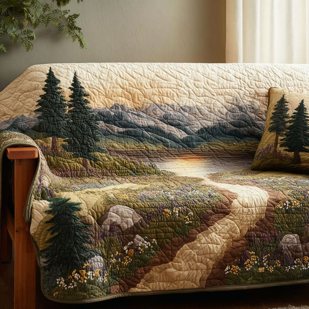Wild Horizon Quilted Sofa Cover NCU0DK11671 everthome